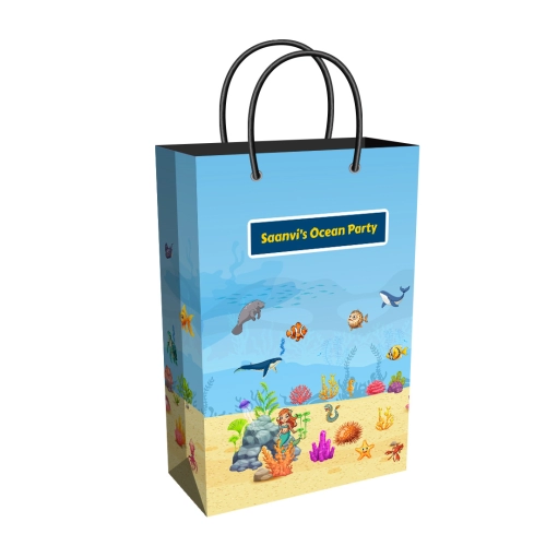 Party Supplies Tall Return Gift Bag | Under the Sea Theme